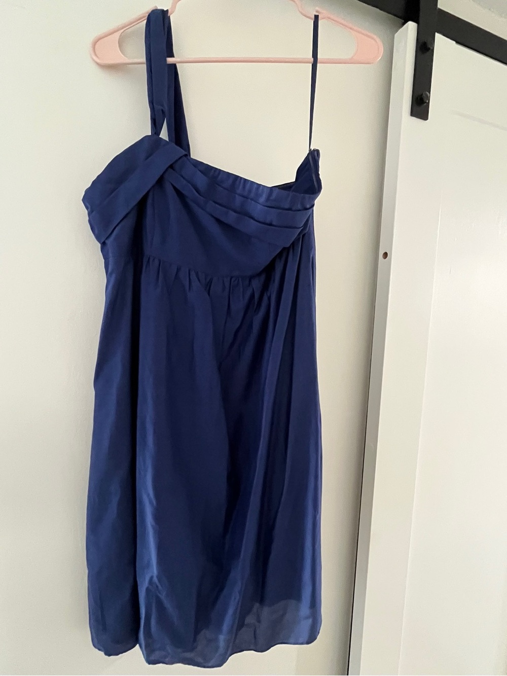 NWT LOFT Blue One-Shoulder Cocktail Dress